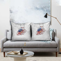 Custom American Flag Billiards Pillow Cover with Ripped Design Pool Ball Graphic - Wonder Print Shop