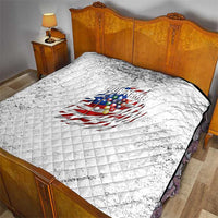 Custom American Flag Billiards Quilt with Ripped Design Pool Ball Graphic - Wonder Print Shop