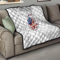 Custom American Flag Billiards Quilt with Ripped Design Pool Ball Graphic - Wonder Print Shop