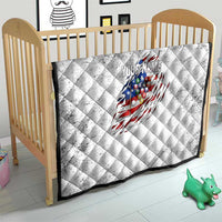 Custom American Flag Billiards Quilt with Ripped Design Pool Ball Graphic - Wonder Print Shop