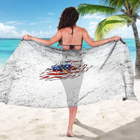 Custom American Flag Billiards Sarong with Ripped Design Pool Ball Graphic - Wonder Print Shop