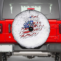 Custom American Flag Billiards Spare Tire Cover with Ripped Design Pool Ball Graphic - Wonder Print Shop