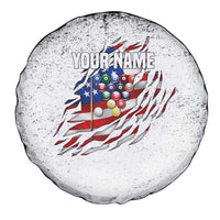 Custom American Flag Billiards Spare Tire Cover with Ripped Design Pool Ball Graphic - Wonder Print Shop