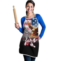 Custom Patriotic Eagle Bowling Apron with American Flag Strike Design - Wonder Print Shop