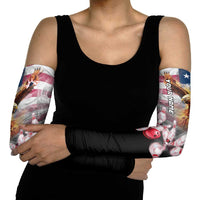 Custom Patriotic Eagle Bowling Arm Sleeves with American Flag Strike Design - Wonder Print Shop