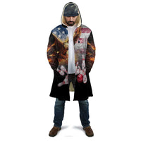 Custom Patriotic Eagle Bowling Cloak with American Flag Strike Design - Wonder Print Shop