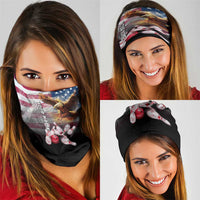 Custom Patriotic Eagle Bowling Neck Gaiter with American Flag Strike Design - Wonder Print Shop