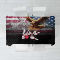 Custom Patriotic Eagle Bowling Tablecloth with American Flag Strike Design - Wonder Print Shop