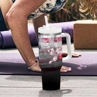 Custom Patriotic Eagle Bowling Tumbler With Handle with American Flag Strike Design - Wonder Print Shop