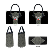 Custom Camouflage Bowling Leather Bag with Red Strike Ball Graphic - Wonder Print Shop