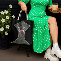 Custom Camouflage Bowling Tote Bag with Red Strike Ball Graphic - Wonder Print Shop