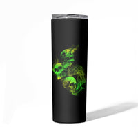 Stuck Between Idk Idc And Idgaf Skull Skinny Tumbler - Wonder Print Shop