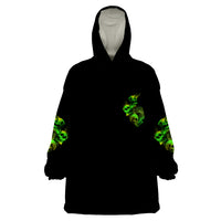 Stuck Between Idk Idc And Idgaf Skull Wearable Blanket Hoodie - Wonder Print Shop