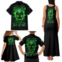 Heaven Don't Want Me Mad Skull Family Matching Tank Maxi Dress and Hawaiian Shirt - Wonder Print Shop