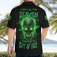 Heaven Don't Want Me Mad Skull Hawaiian Shirt - Wonder Print Shop