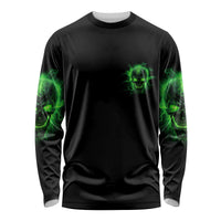 Heaven Don't Want Me Mad Skull Long Sleeve Shirt - Wonder Print Shop