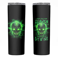 Heaven Don't Want Me Mad Skull Skinny Tumbler - Wonder Print Shop