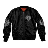 From Our First Kiss Till Our Last Breath Couple Sleeve Zip Bomber Jacket - Wonder Print Shop
