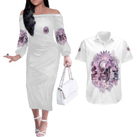 It's Okay If You Don't Like Me Couples Matching Off The Shoulder Long Sleeve Dress and Hawaiian Shirt - Wonder Print Shop