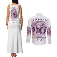 It's Okay If You Don't Like Me Couples Matching Tank Maxi Dress and Long Sleeve Button Shirt - Wonder Print Shop