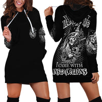 You Couldn't Handle Me B & W Hoodie Dress - Wonder Print Shop