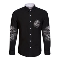 You Couldn't Handle Me B & W Long Sleeve Button Shirt - Wonder Print Shop