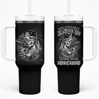 You Couldn't Handle Me B & W Tumbler With Handle - Wonder Print Shop