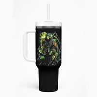 Warning Sign Skull Reaper Tumbler With Handle - Wonder Print Shop