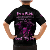 I'm A B Don't Try Me Family Matching Mermaid Dress and Hawaiian Shirt - Wonder Print Shop