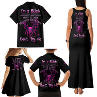 I'm A B Don't Try Me Family Matching Tank Maxi Dress and Hawaiian Shirt - Wonder Print Shop