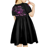 I'm A B Don't Try Me Kid Short Sleeve Dress - Wonder Print Shop