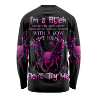 I'm A B Don't Try Me Long Sleeve Shirt - Wonder Print Shop