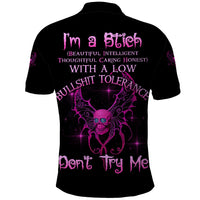 I'm A B Don't Try Me Polo Shirt - Wonder Print Shop