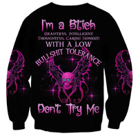 I'm A B Don't Try Me Sweatshirt - Wonder Print Shop