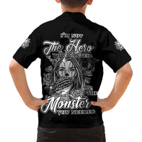 I'm Not The Hero You Want Family Matching Off Shoulder Maxi Dress and Hawaiian Shirt - Wonder Print Shop