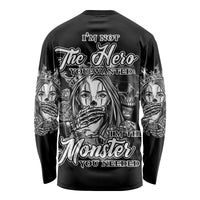 I'm Not The Hero You Want Long Sleeve Shirt - Wonder Print Shop