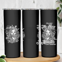 I'm Not The Hero You Want Skinny Tumbler - Wonder Print Shop