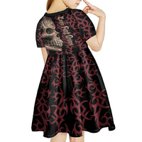 Zero F Given Skull Kid Short Sleeve Dress - Wonder Print Shop
