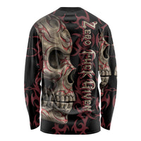Zero F Given Skull Long Sleeve Shirt - Wonder Print Shop