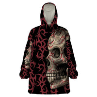 Zero F Given Skull Wearable Blanket Hoodie - Wonder Print Shop