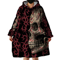 Zero F Given Skull Wearable Blanket Hoodie - Wonder Print Shop