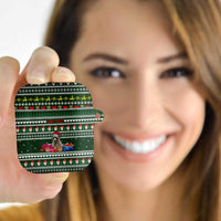 Sloth Christmas AirPods Case with Santa Hat, Presents, and Festive Pattern - Wonder Print Shop
