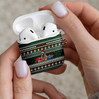 Sloth Christmas AirPods Case with Santa Hat, Presents, and Festive Pattern - Wonder Print Shop