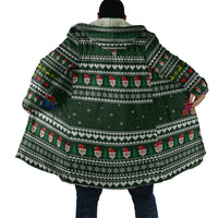 Sloth Christmas Cloak with Santa Hat, Presents, and Festive Pattern - Wonder Print Shop
