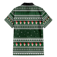 Sloth Christmas Family Matching Mermaid Dress and Hawaiian Shirt with Santa Hat, Presents, and Festive Pattern - Wonder Print Shop