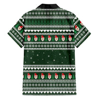 Sloth Christmas Family Matching Mermaid Dress and Hawaiian Shirt with Santa Hat, Presents, and Festive Pattern - Wonder Print Shop