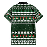 Sloth Christmas Family Matching Tank Maxi Dress and Hawaiian Shirt with Santa Hat, Presents, and Festive Pattern - Wonder Print Shop