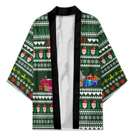Sloth Christmas Kimono with Santa Hat, Presents, and Festive Pattern - Wonder Print Shop