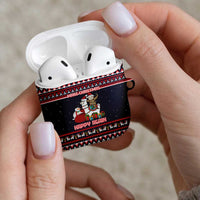 Llama and Snowman AirPods Case with Gifts and Nordic Pattern - Wonder Print Shop