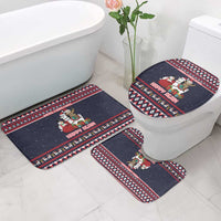 Llama and Snowman Bathroom Set with Gifts and Nordic Pattern - Wonder Print Shop